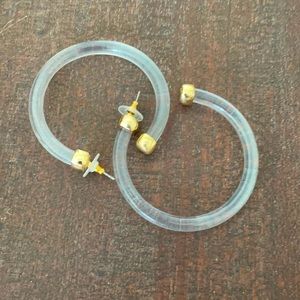 Baublebar clear acrylic earrings